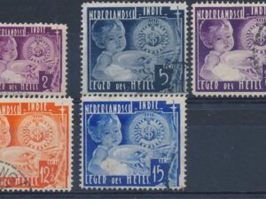 Ned. Indië - NVPH-221-225   - ʘ [DIV05-165