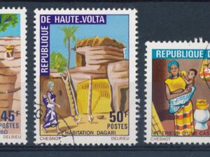 Rep de Haute-Volta - Mi-371-373   - ʘ [DIV05-633