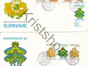 Suriname - E 045- 45A serie   blok - Kinderserie 1980