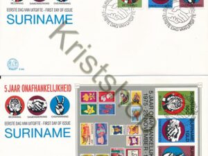 Suriname - E 046 serie   blok - 5 jaar Onafhankeli