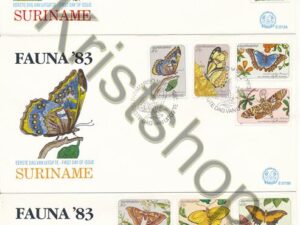 Suriname - E 073 A B C - Fauna 1983 - vlinders