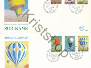 Suriname - E 074 A B - 200 jaar Ballonvaart