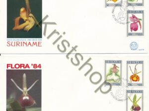 Suriname - E 077 A B - Flora '84 - Surinaamse Orchidee