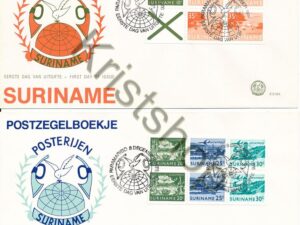 Suriname - E 010 A B - Postzegelboekje 2 stuks