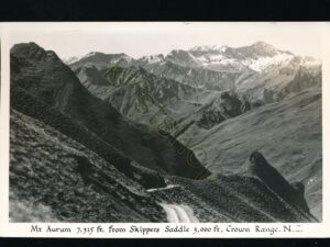 Mt Aurum from Skippers Saddle Crown Range NZ [006-2482