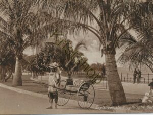 Durban ( South Africa) - Esplanade showing Ricksha  [010-6389)