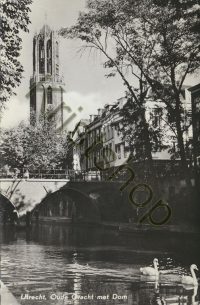 Utrecht - Oude Gracht met Dom  [001-0067
