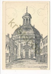 Middelburg - Oostkerk - Pentekening - J. Aam [002-0991
