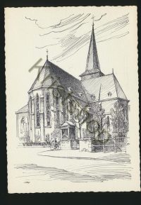 Valkenburg - St Nicolaaskerk (pentekening [002-3718