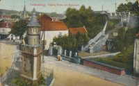 Valkenburg - Opgang Ruïne met Monument [002-6856