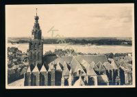 Nijmegen - St Stevenskerk en Gezicht op Lent [003-0827