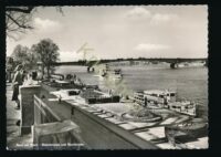 Bonn am Rhein - Rheinterrasse und Rheinbrücke [KRST006-8067