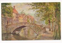 Bruges - Pont du Cheval - Aquarel [010-1321