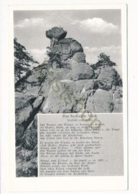 Die Dörenther Klippen - Das hockende Weib - Gedicht von Seiler  [KRST012-4049