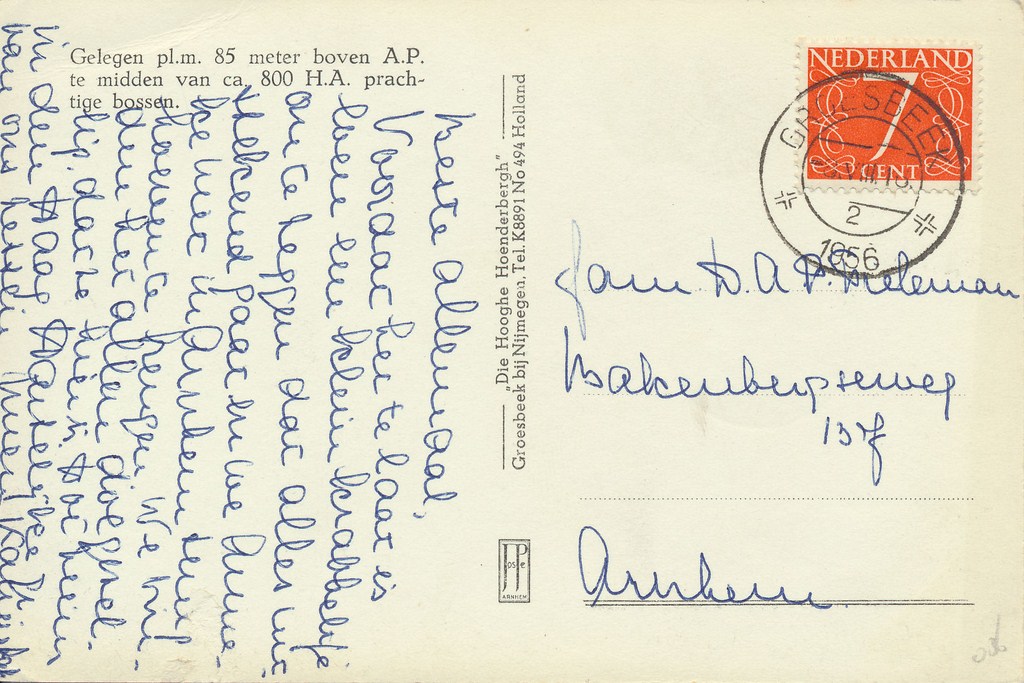 KRST001-0736_1.jpg Groesbeek - Vergezicht vanaf DE HOOGHE HOENDERBERGH [001-0736 - Afbeelding 2