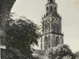 Groningen - Martinitoren vanuit Gardepoort [001-1662