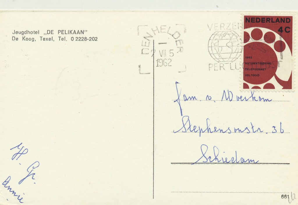 KRST001-2562_1.jpg TEXEL - Jeugdhotel DE PELIKAAN [001-2562 - Afbeelding 2