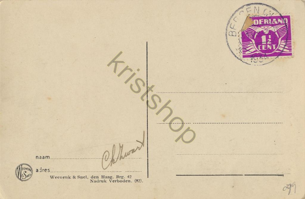 KRST001-3179_1.jpg Bergen - Dennenweg in de duinen [001-3179 - Afbeelding 2