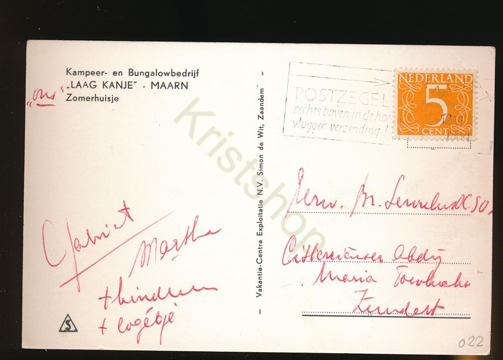 KRST001-3522_1.jpg Maarn - Laag Kanje - Kampeer en Bungalowbedrijf [001-3522 - Afbeelding 2