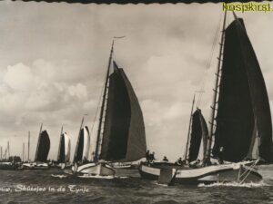 Zeilsport - Grouw - Skutjes in de Tynje [001-4354