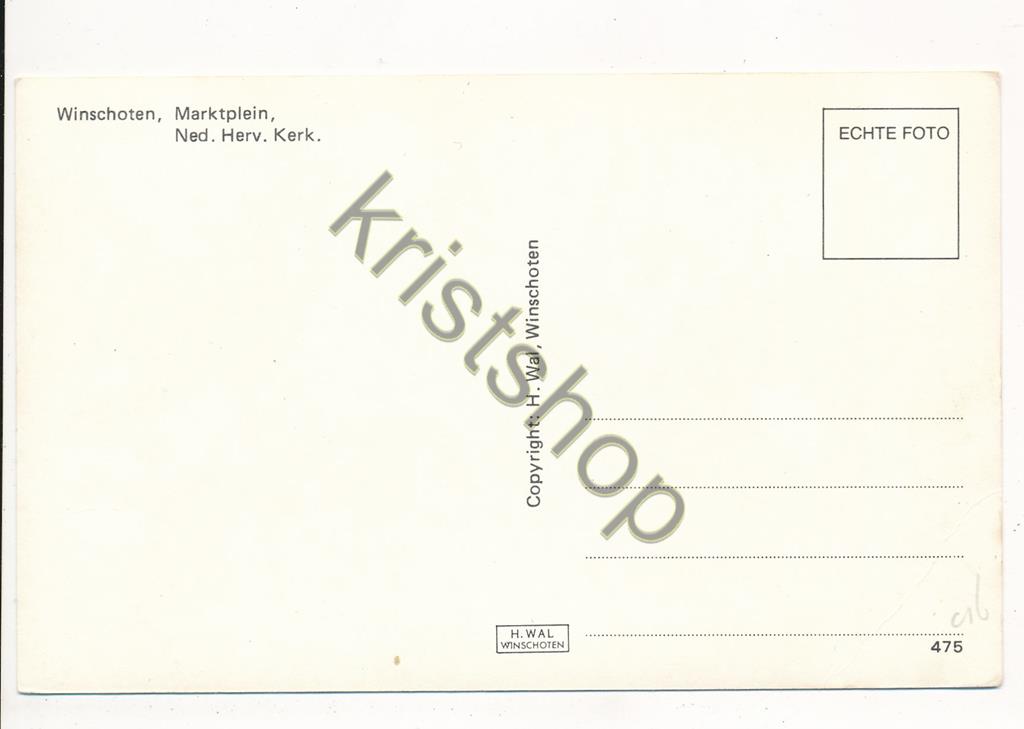 KRST001-6016_1.jpg Winschoten - Marktplein - Ned Herv Kerk [001-6016 - Afbeelding 2