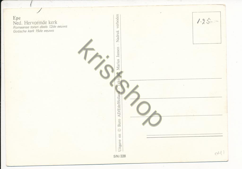 KRST001-6041_1.jpg Epe - Ned Herv Kerk - pentekening [001-6041 - Afbeelding 2