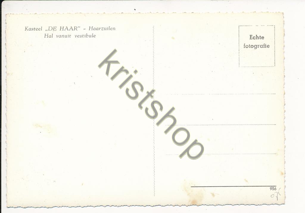 KRST001-6075_1.jpg Kasteel De Haar - Haarzuilen - Hal vanuit vestibule [001-6075 - Afbeelding 2