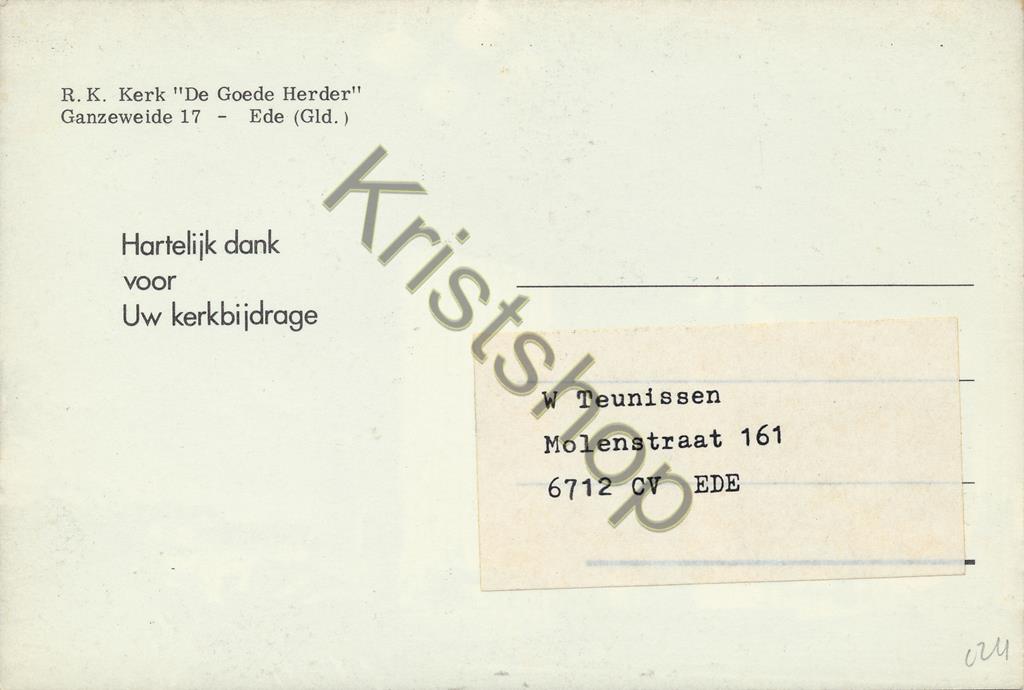 KRST002-0824_1.jpg Ede - R.K. Kerk De Goede Herder [002-0824 - Afbeelding 2