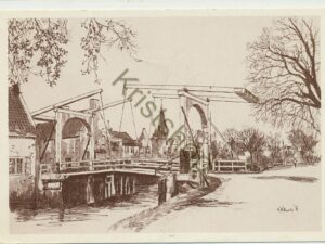 Breukelen - Brug over de Vecht - pentekening [002-0839