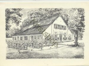 Arnhem - Rest. Rijzenburg - pentekening - licht gekraakt [002-0859