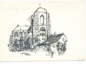 Veere - Grote Kerk - pentekening [002-0926