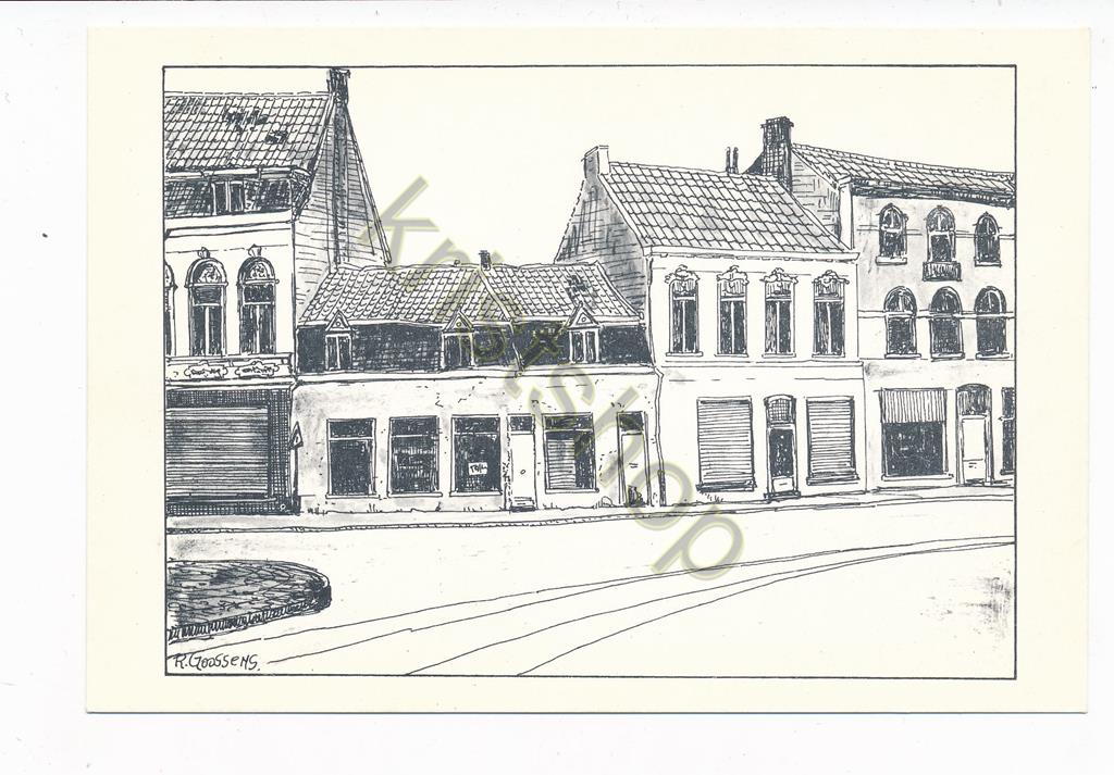 KRST002-0945_0.jpg Gent - Ledeberg - Botermarkt - Pentekening - R. Goossens [002-0945