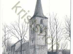 Zuidlaren - Herv. Kerk - getekend door Hommo Folkers [002-0961