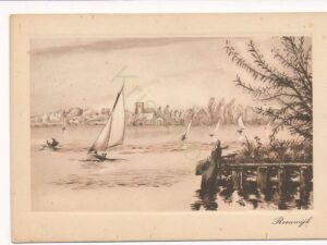 Reeuwijk - Sepiatekening van Eline Canter Cremers v.d. Does [002-1083