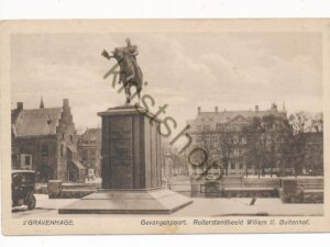 Den Haag - Gevangenpoort - Ruiterstandbeeld Willem II [002-1548