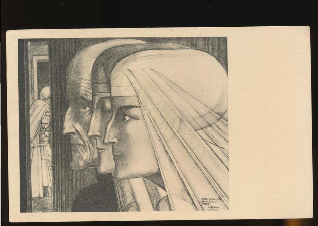 KRST002-2786_0.jpg Jan Toorop - Bezonkenheid - Meditatie - Vuur [002-2786