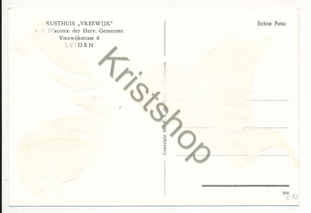 KRST002-4310_1.jpg Leiden - Rusthuis VREEWIJK [002-4310 - Afbeelding 2