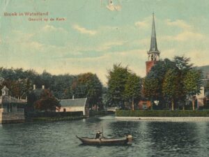 Broek in Waterland - Gezicht op de kerk [002-6876
