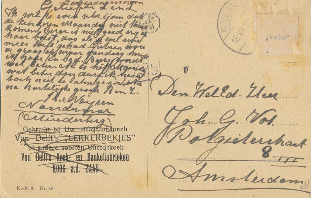 KRST002-6931_1.jpg Bosgezicht - Reclamekaart Koog aan de Zaan [002-6931 - Afbeelding 2