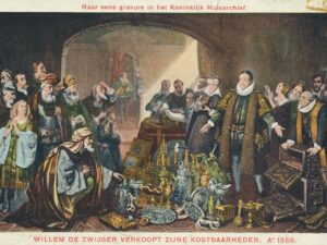 Willem de Zwijger verkoopt zijne kostbaarheden [002-7300
