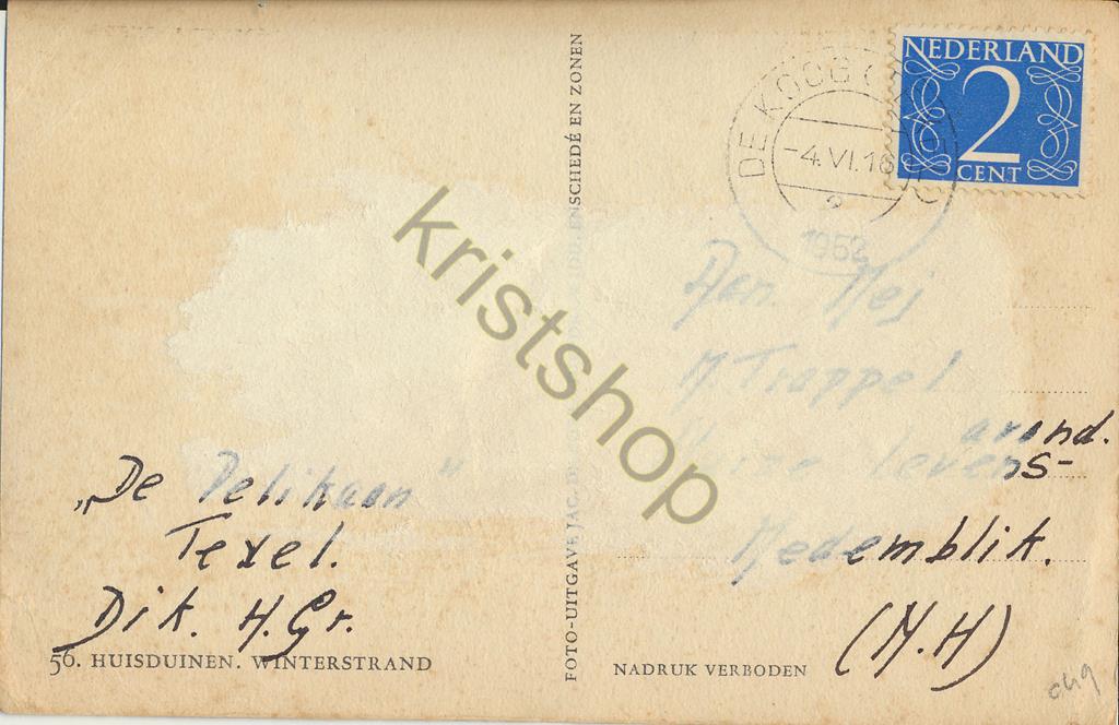 KRST002-7549_1.jpg Huisduinen - Winterstrand - vuurtoren [002-7549 - Afbeelding 2