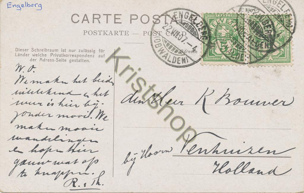 KRST004-0187_1.jpg Engelberg-Auf der Obhaagalp [004-0187 - Afbeelding 2