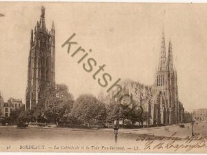 Bordeaux - La Cathédrale et la tour Puy-Berland   [004-0569