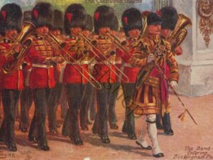 London-The Band Entering Buckingham Palace [004-0839