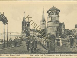 Düsseldorf - Burgplatz mit Schlossturm [004-1118