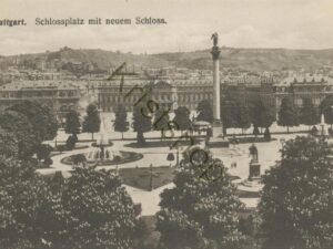 Stuttgart - Schlossplatz mit neuem Schloss  [004-1334