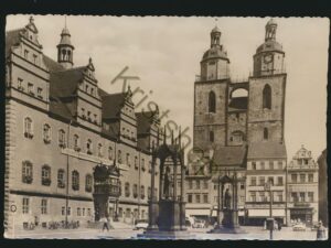 Wittenberg - Rathaus und Stadtkirche [004-1815