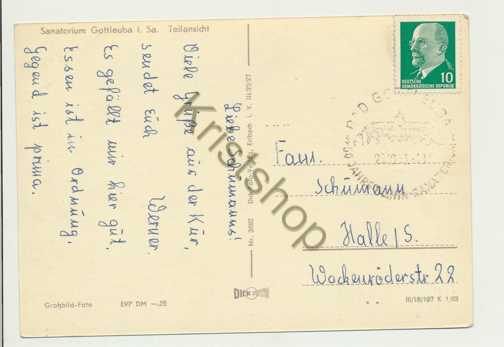 KRST004-1844_1.jpg Sanatorium Gottleuba i Sa Teilansicht [004-1844 - Afbeelding 2