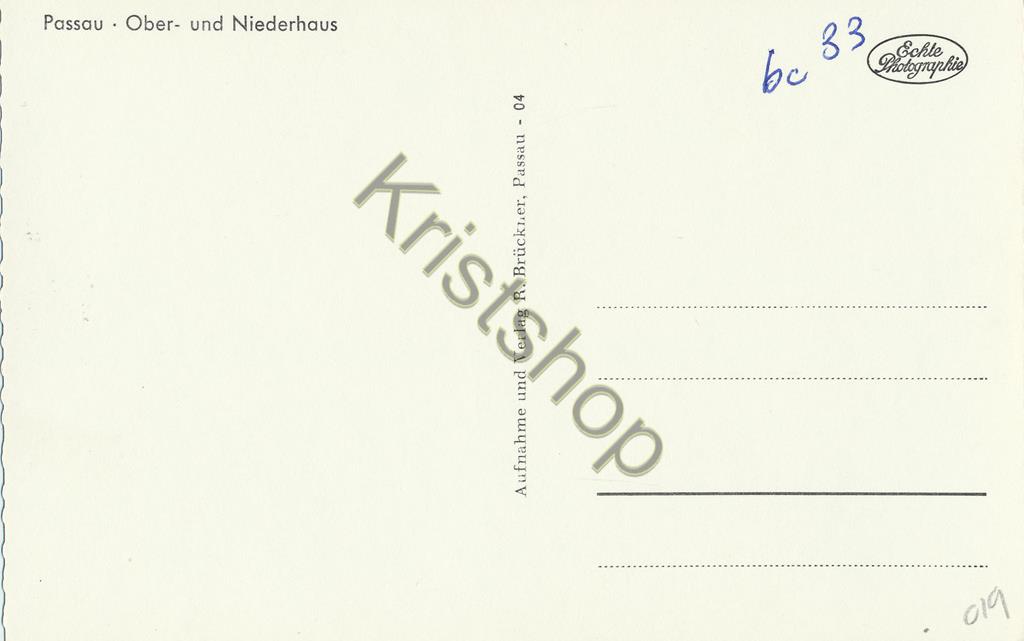 KRST004-1919_1.jpg Passau - Ober- und Niederhaus [004-1919 - Afbeelding 2
