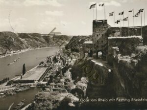 St Goar am Rhein mit Festung Rheinfels [004-1942